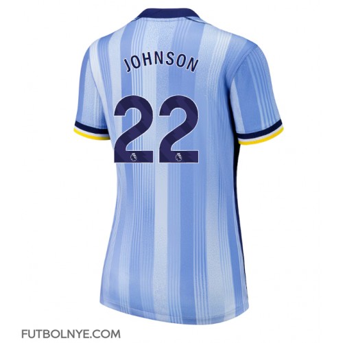 Camiseta Tottenham Hotspur Brennan Johnson #22 Visitante Equipación para mujer 2024-25 manga corta